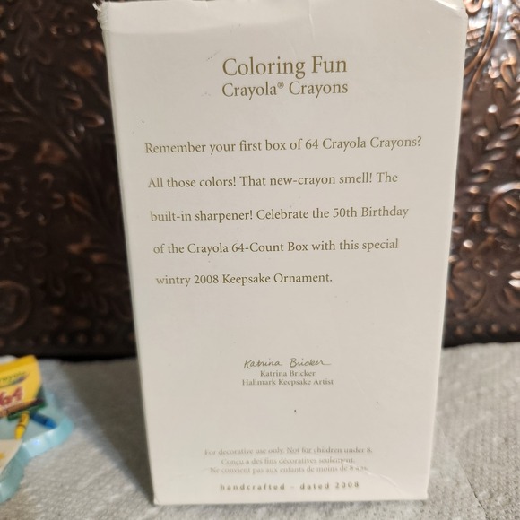 2008 Coloring Fun Hallmark Keepsake Ornament Christmas Memories Childhood - Picture 9 of 10